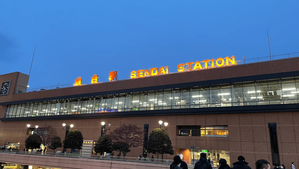 夜の仙台駅
