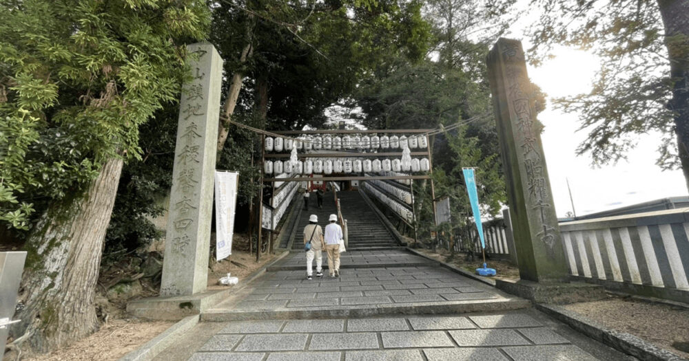 吉備津神社の石階段
